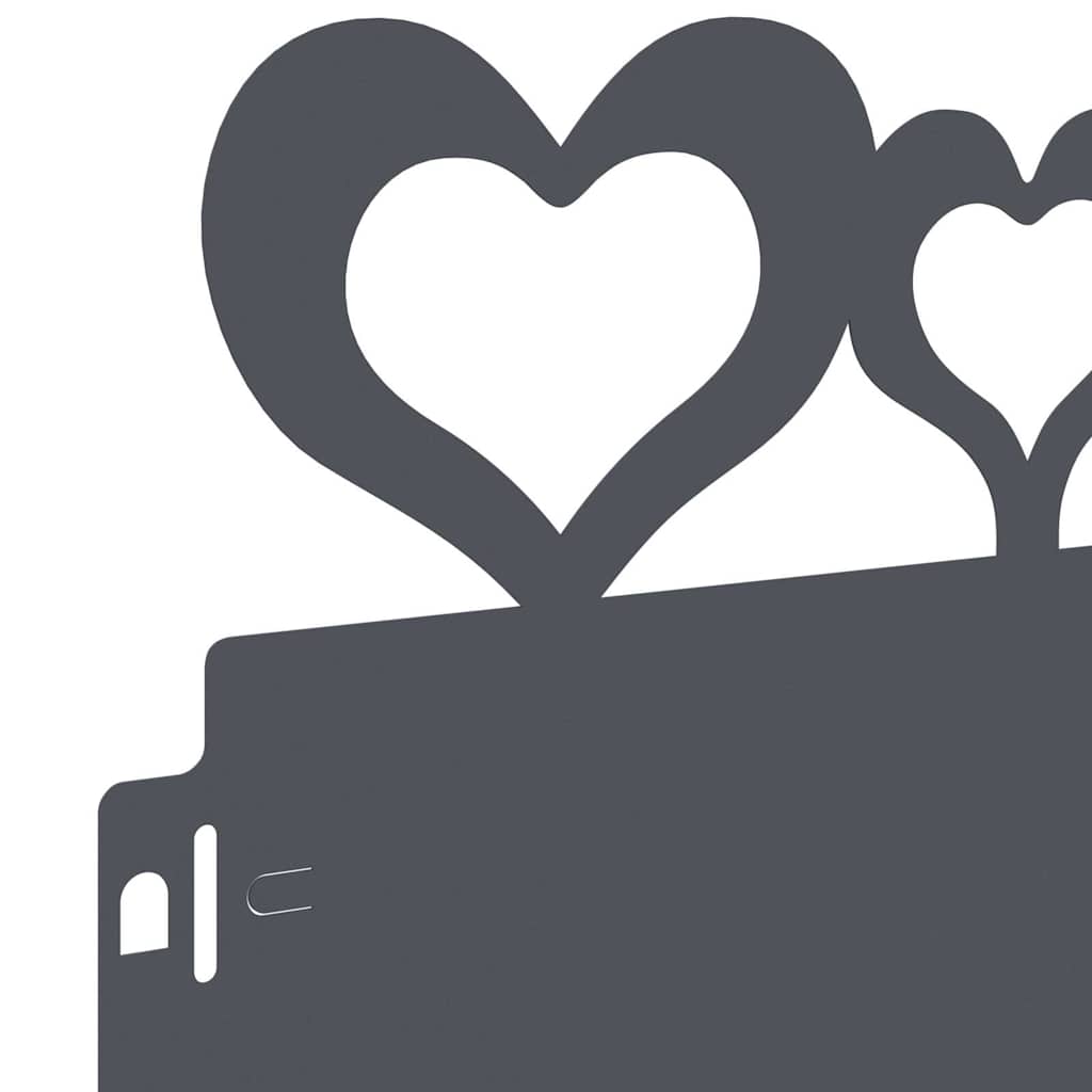 vidaXL Περιγράμματα γκαζόν 30 pcs Ανθρακί 103 x 0,05 x 22 εκ Ατσάλι