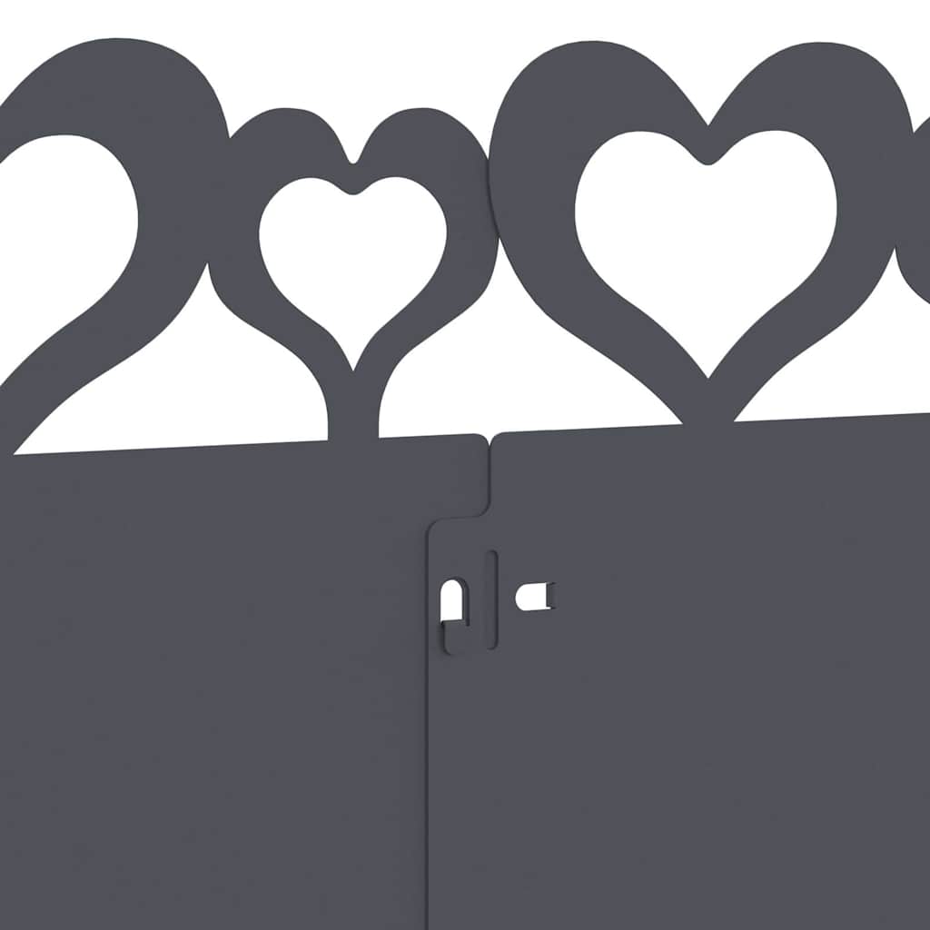 vidaXL Περιγράμματα γκαζόν 30 pcs Ανθρακί 103 x 0,05 x 22 εκ Ατσάλι