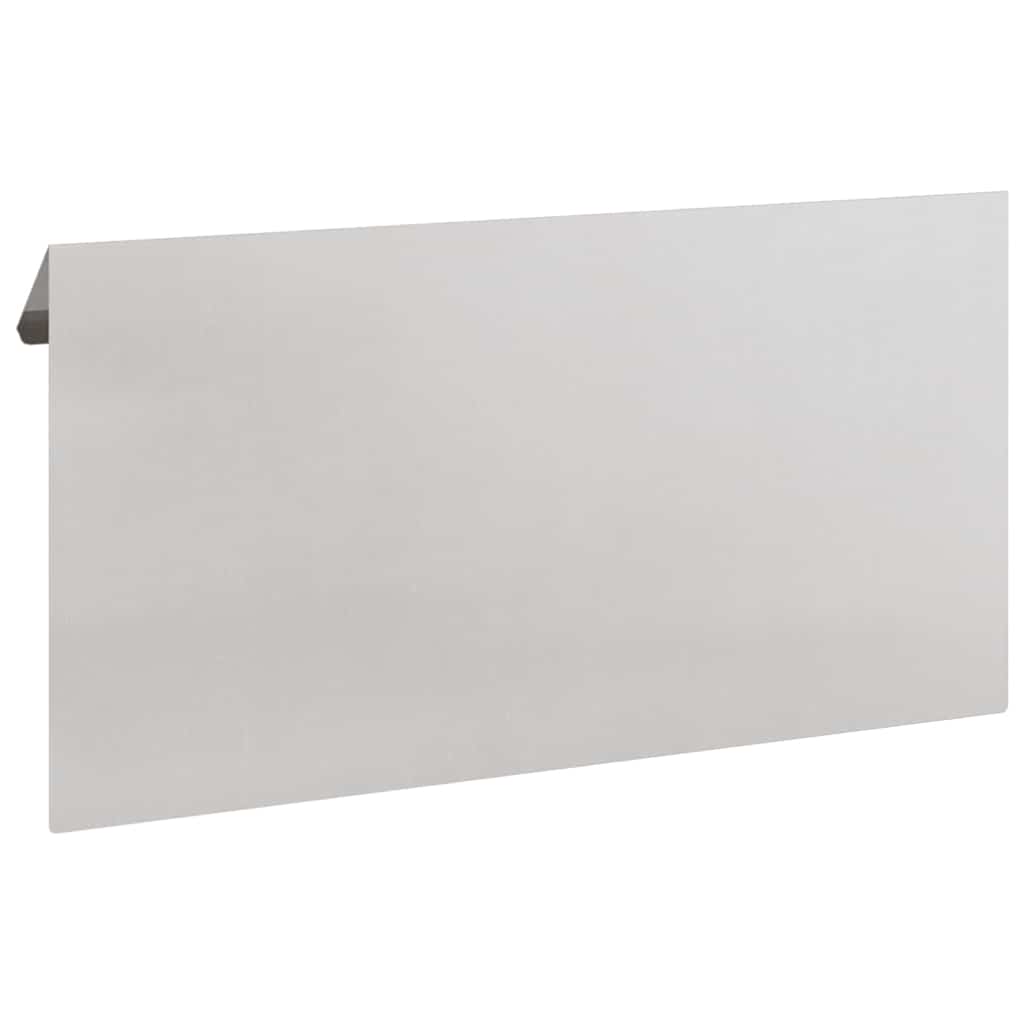 vidaXL Φράκτης σαλιγκαριών 16 pcs Ασημί 50 x 3,5 x 25 εκ