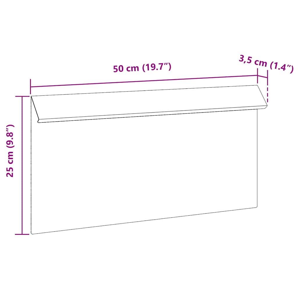 vidaXL Φράκτης σαλιγκαριών Ασημί 50 x 3,5 x 25 εκ