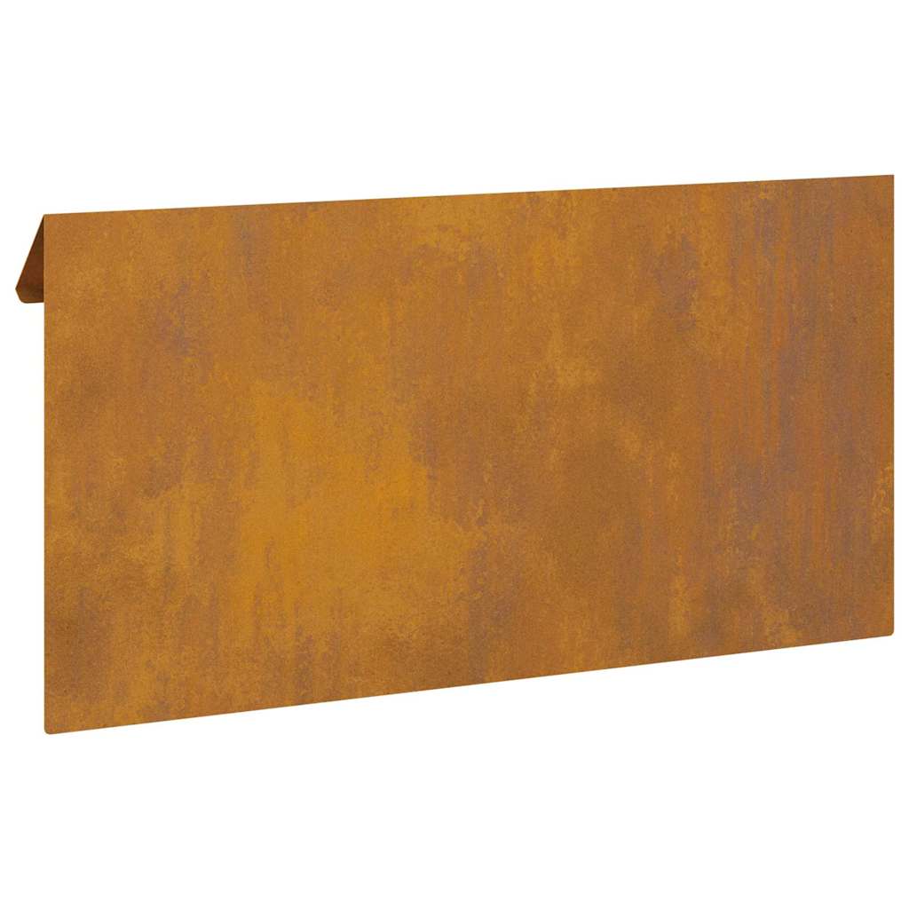 vidaXL Φράκτης σαλιγκαριών Σκ rusty 50 x 3,5 x 25 εκ