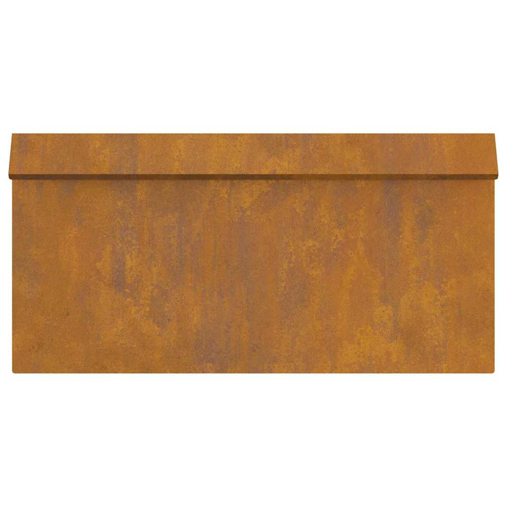 vidaXL Φράκτης σαλιγκαριών Σκ rusty 50 x 3,5 x 25 εκ