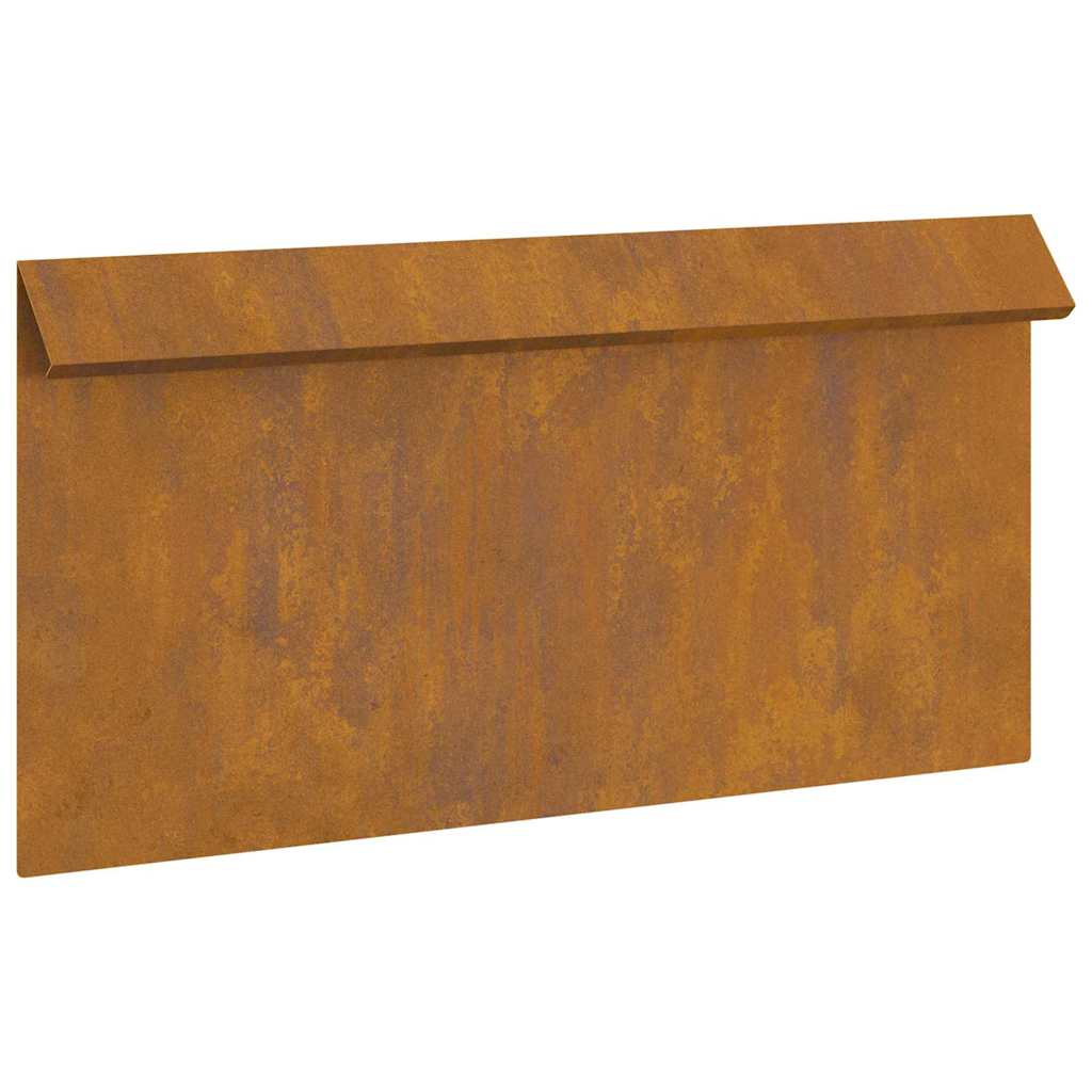 vidaXL Φράκτης σαλιγκαριών 16 pcs Σκ rusty 50 x 3,5 x 25 εκ