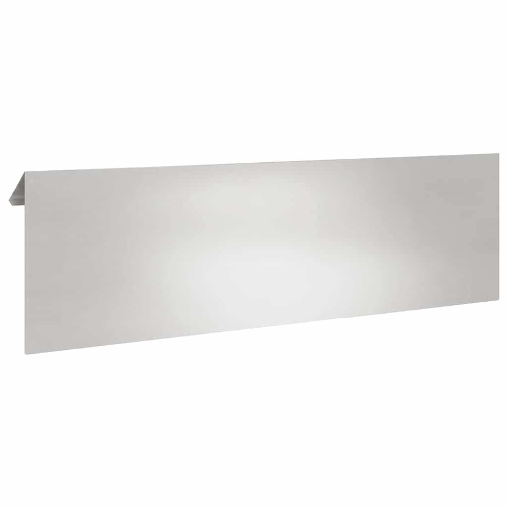 vidaXL Φράκτης σαλιγκαριών 16 pcs Ασημί 100 x 3,5 x 25 εκ