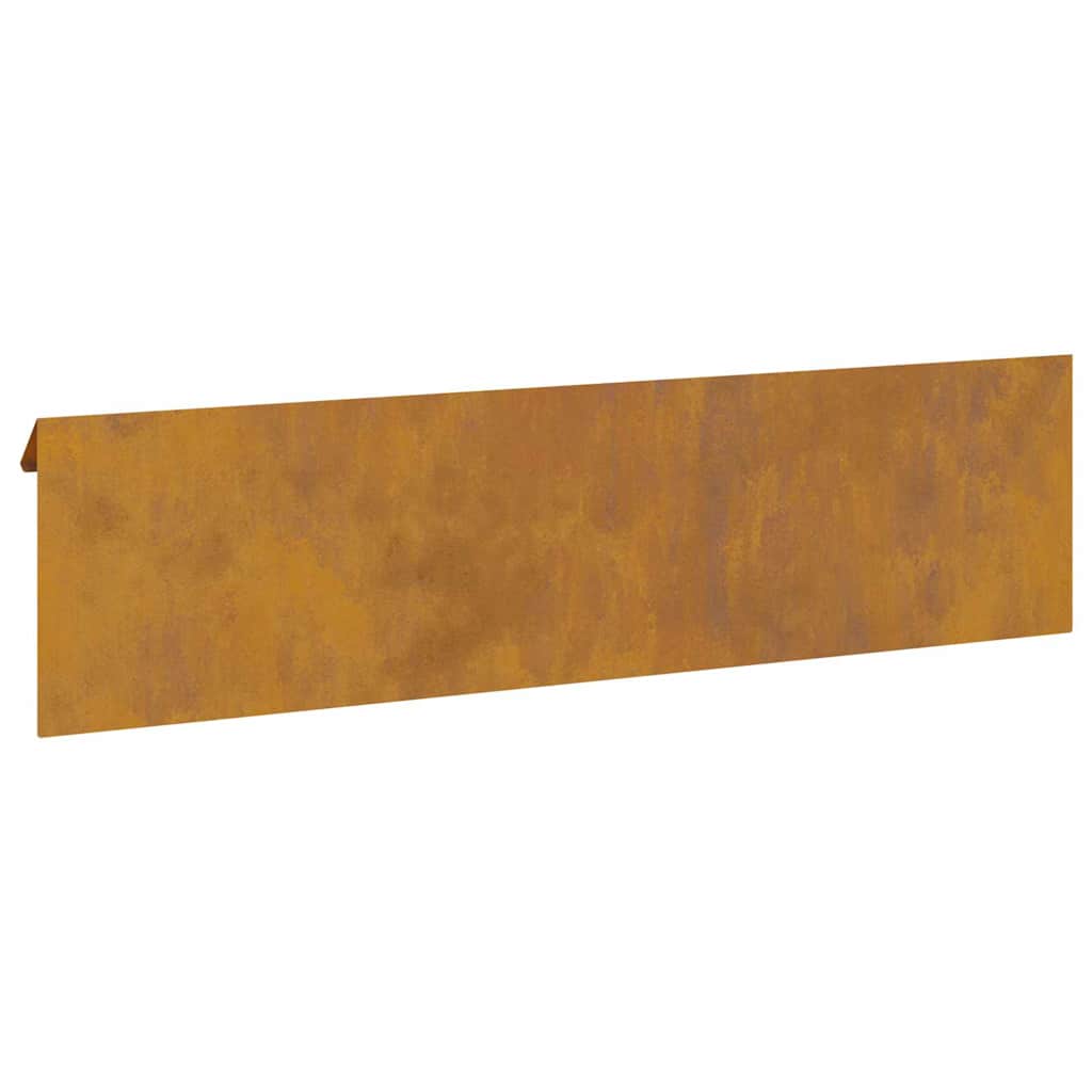 vidaXL Φράκτης σαλιγκαριών Σκ rusty 100 x 3,5 x 25 εκ