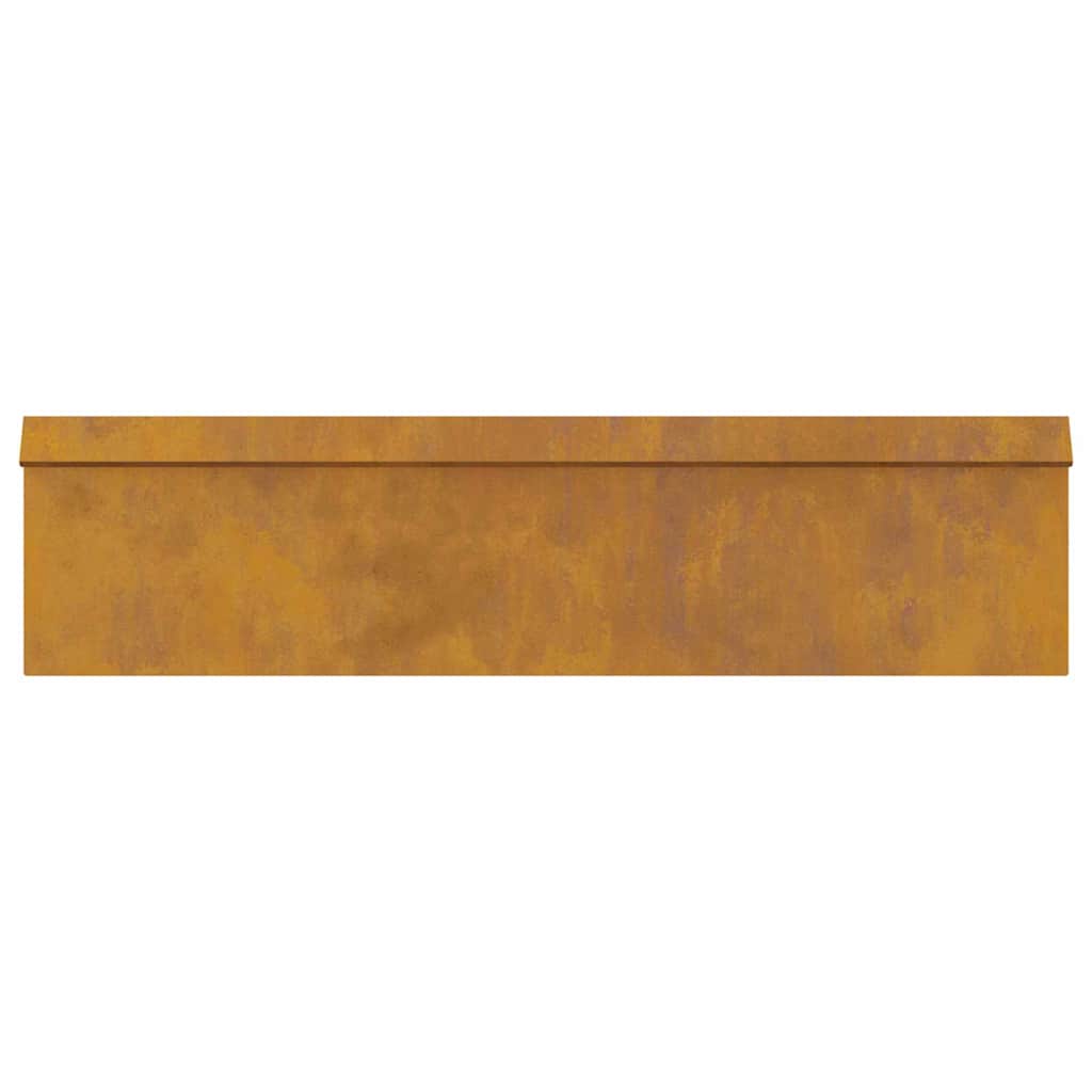 vidaXL Φράκτης σαλιγκαριών Σκ rusty 100 x 3,5 x 25 εκ