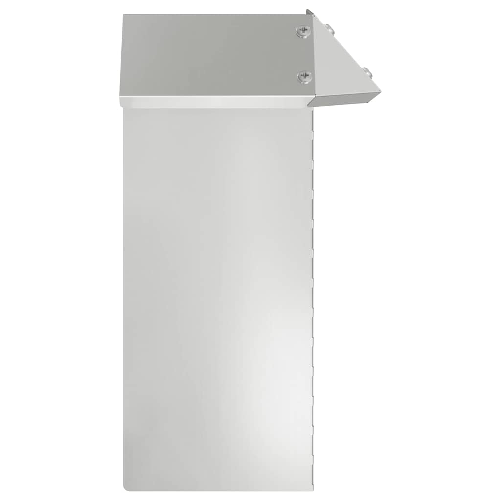 vidaXL Φράκτης σαλιγκαριών 4 τμχ. 13,5 x 13,5 x 25 εκ Ασημί