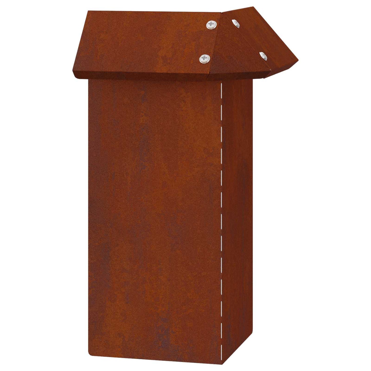 vidaXL Φράκτης σαλιγκαριών Σκ rusty 13,5 x 13,5 x 25 εκ