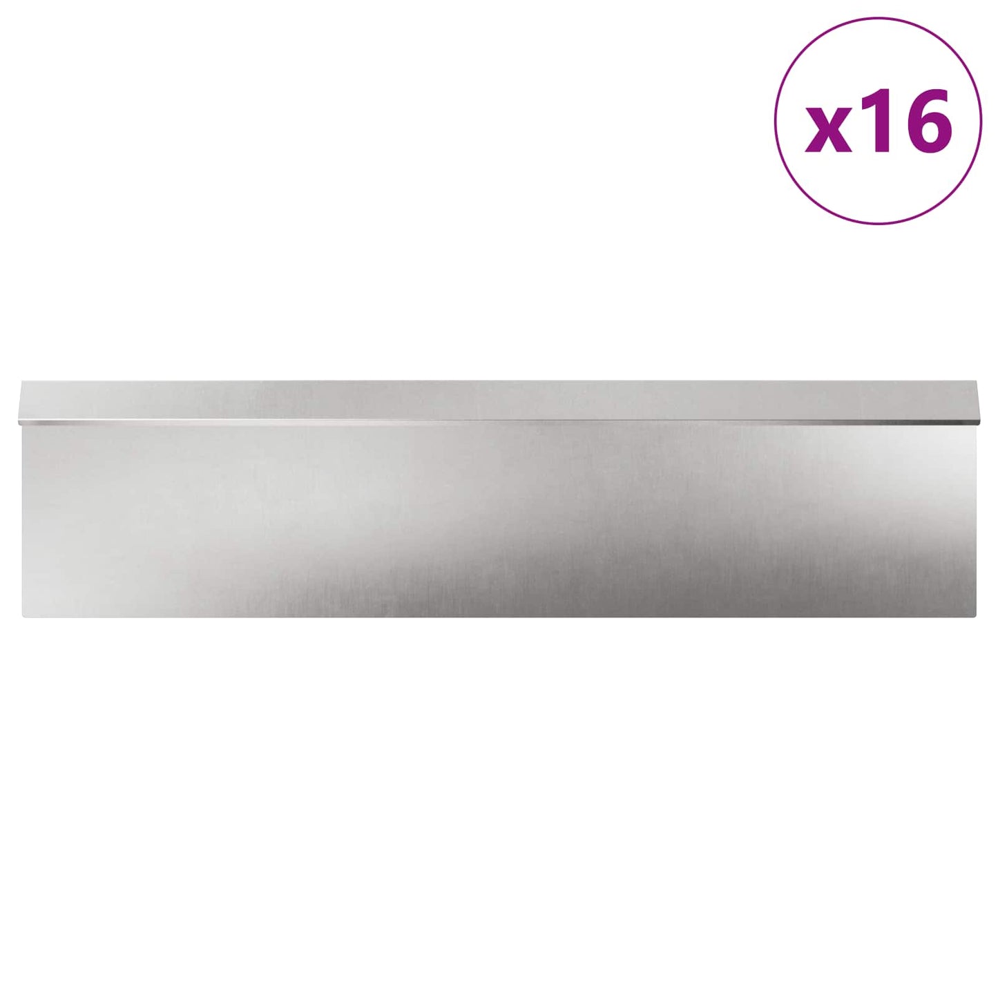 vidaXL Φράχτες με σαλιγκάρια 20 pcs Ασημί Ανοξείδωτο ατσάλι