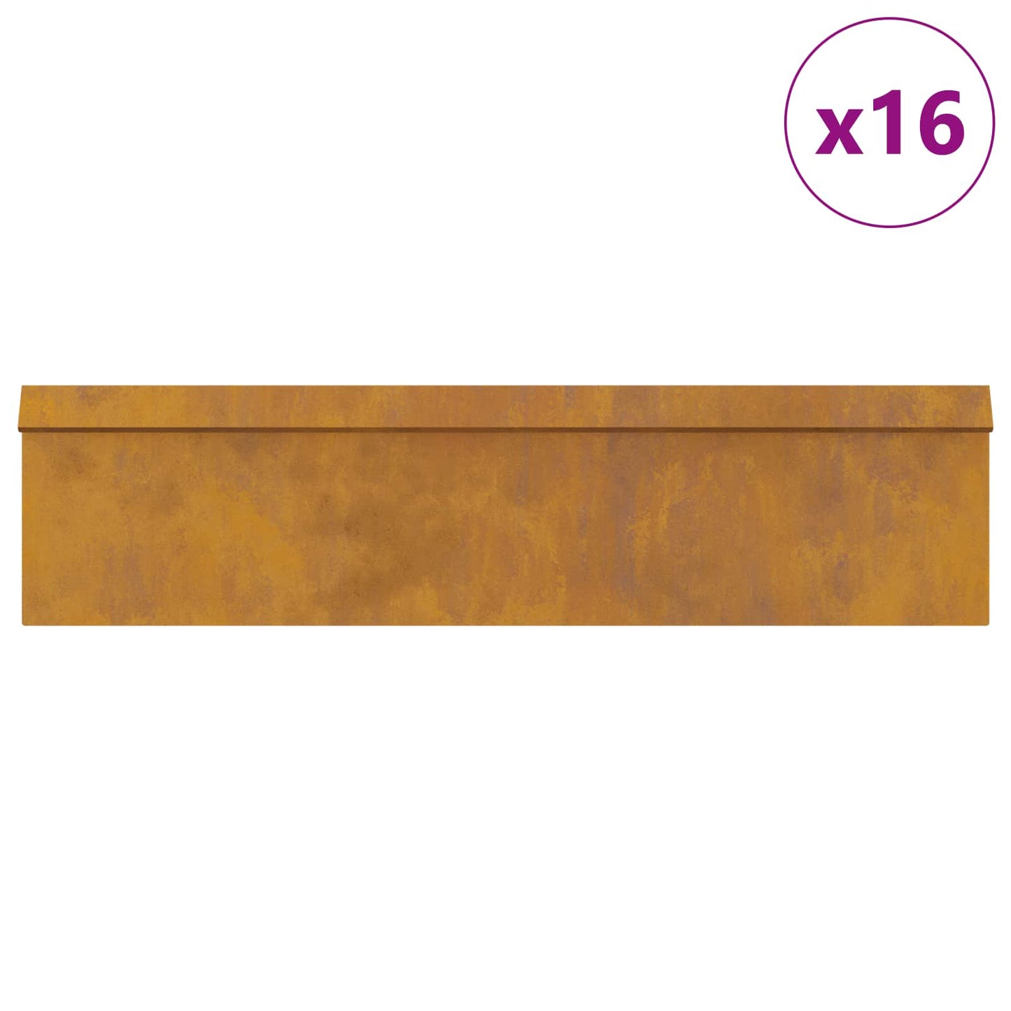 vidaXL Φράχτες με σαλιγκάρια 20 pcs Σκ rusty