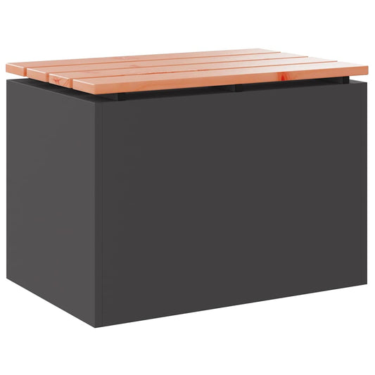 vidaXL Παγκάκι κήπου Μαύρο 60 x 40 x 43 εκ