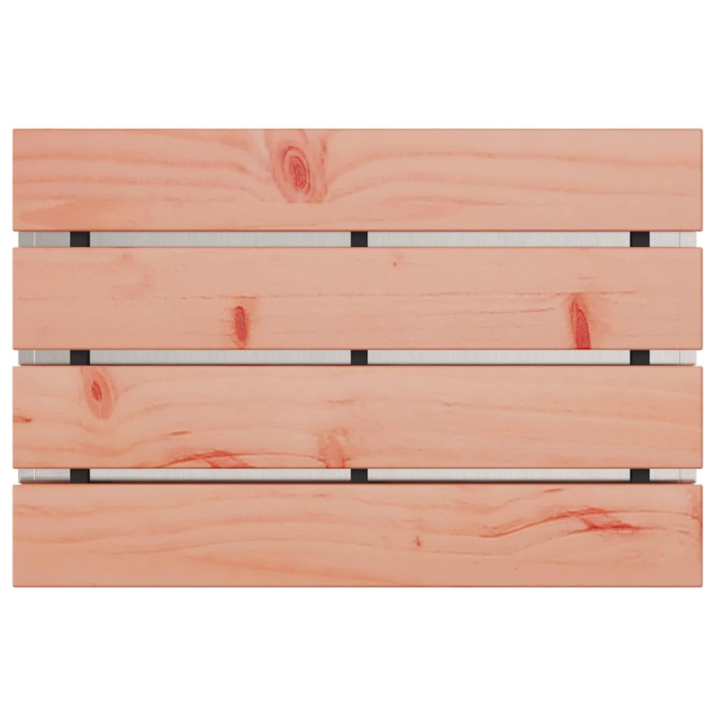 vidaXL Παγκάκι κήπου Ασημί 60 x 40 x 43 εκ Ανοξείδωτο ατσάλι