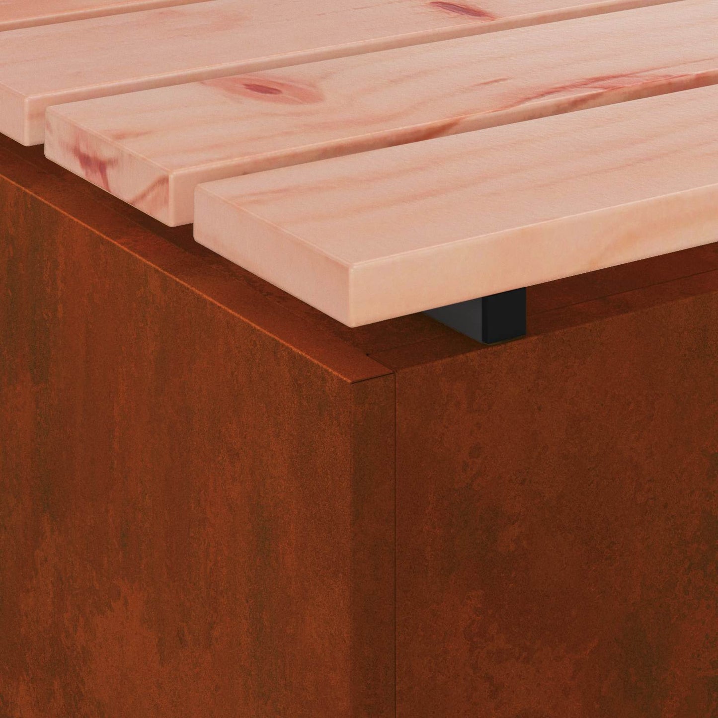 vidaXL Παγκάκι κήπου Σκ rusty 60 x 40 x 43 εκ