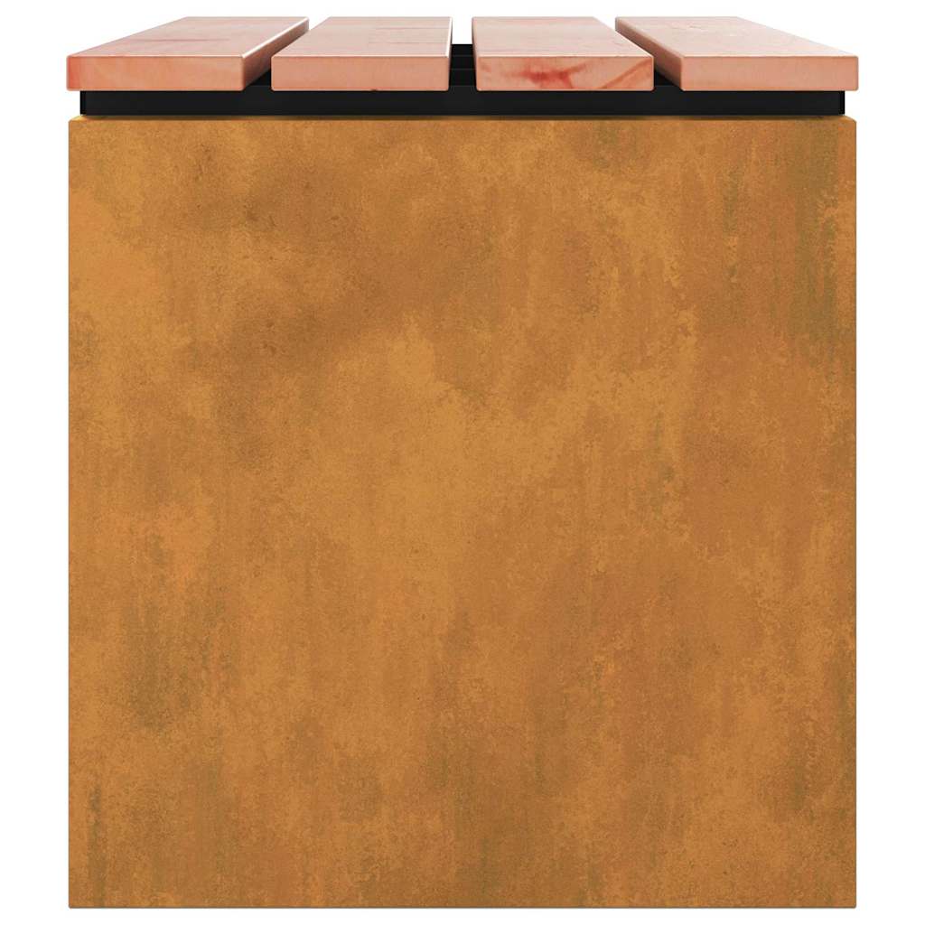 vidaXL Παγκάκι κήπου Σκ rusty 100 x 40 x 43 εκ