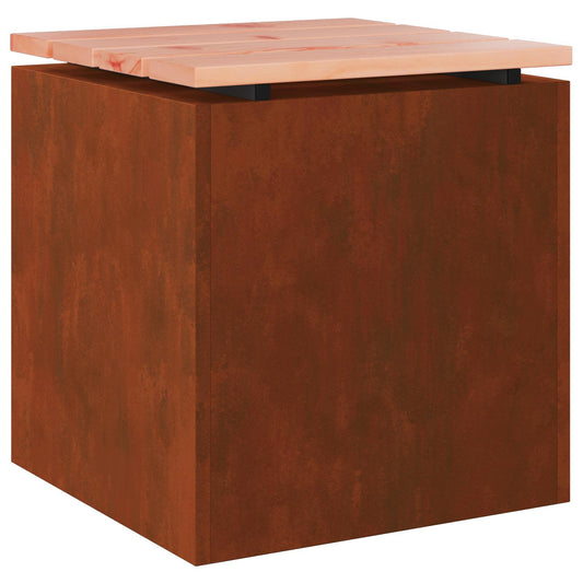 vidaXL Παγκάκι κήπου Σκ rusty 40 x 40 x 43 cm