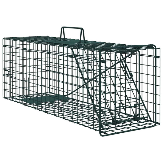 vidaXL Παγίδα Ζώων Πράσινο 61 x 20 x 21,5 εκ Ατσάλι