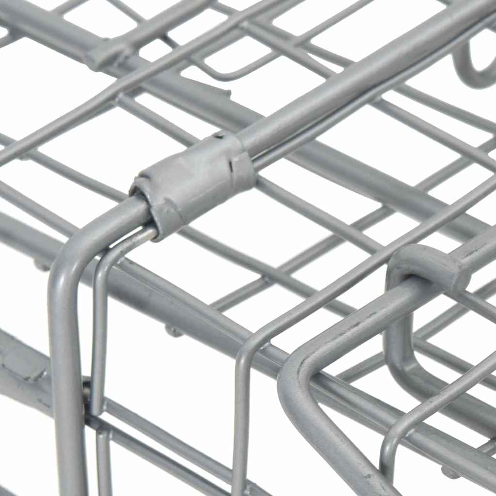 vidaXL Παγίδα Ζώων Ανθρακί 61 x 20 x 21.5 εκ Ατσάλι