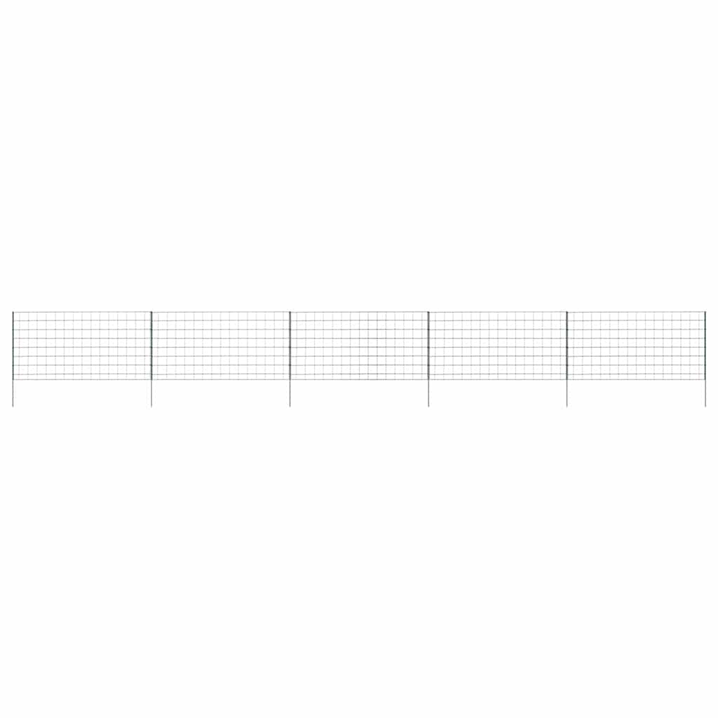 vidaXL Σετ φράχτη για λιμνούλες 5 pcs Πράσινο 100 x 50 cm Ατσάλι