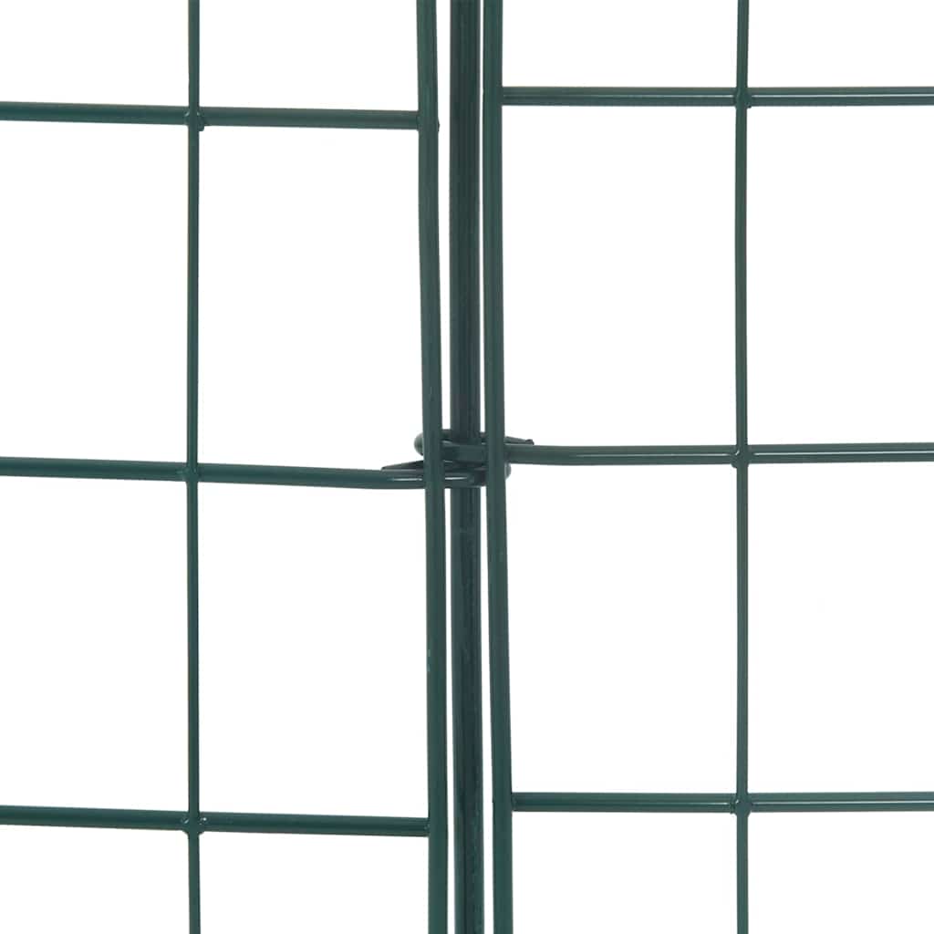vidaXL Σετ φράχτη για λιμνούλες 5 pcs Πράσινο 100 x 50 cm Ατσάλι