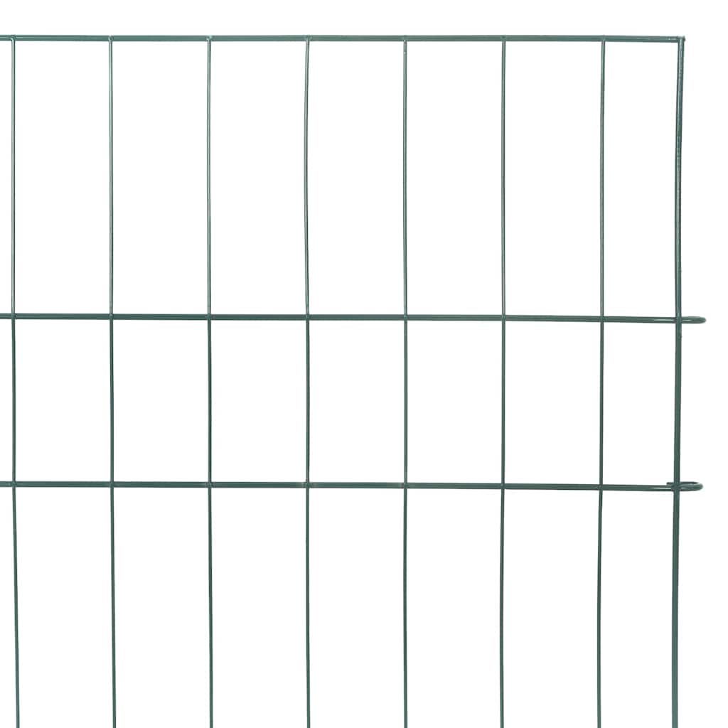 vidaXL Σετ φράχτη για λιμνούλες 5 pcs Πράσινο 100 x 50 cm Ατσάλι