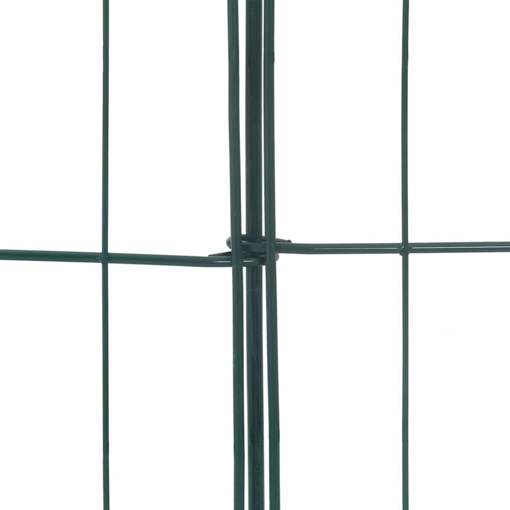 vidaXL Σετ φράχτη για λιμνούλες 5 pcs Πράσινο 100 x 50 cm Ατσάλι