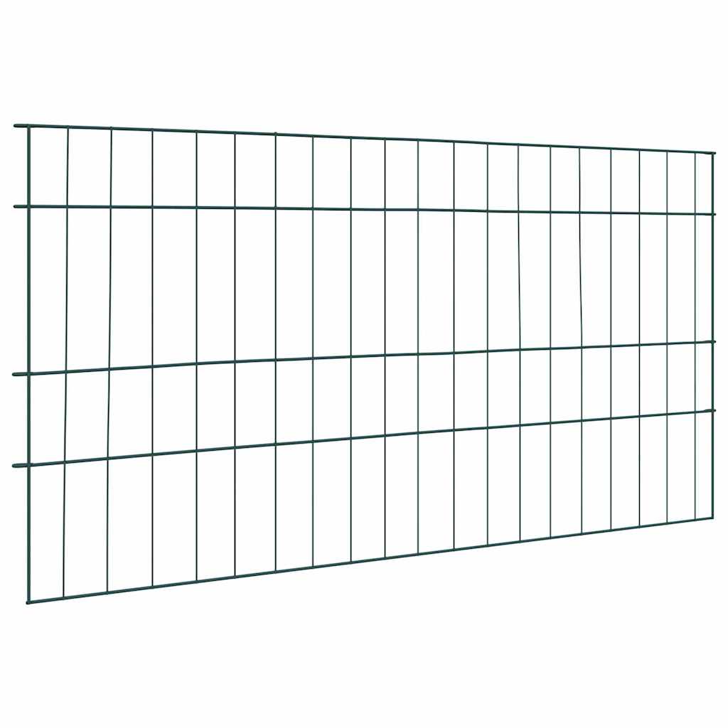 vidaXL Σετ φράχτη για λιμνούλες 5 pcs Πράσινο 100 x 50 cm Ατσάλι