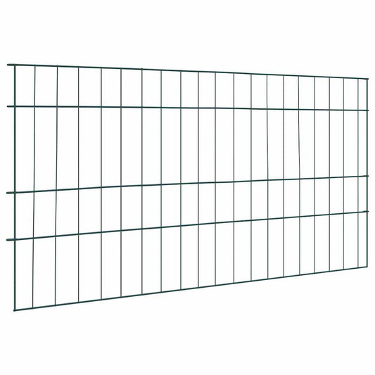 vidaXL Σετ φράχτη για λιμνούλες 5 pcs Πράσινο 100 x 50 cm Ατσάλι