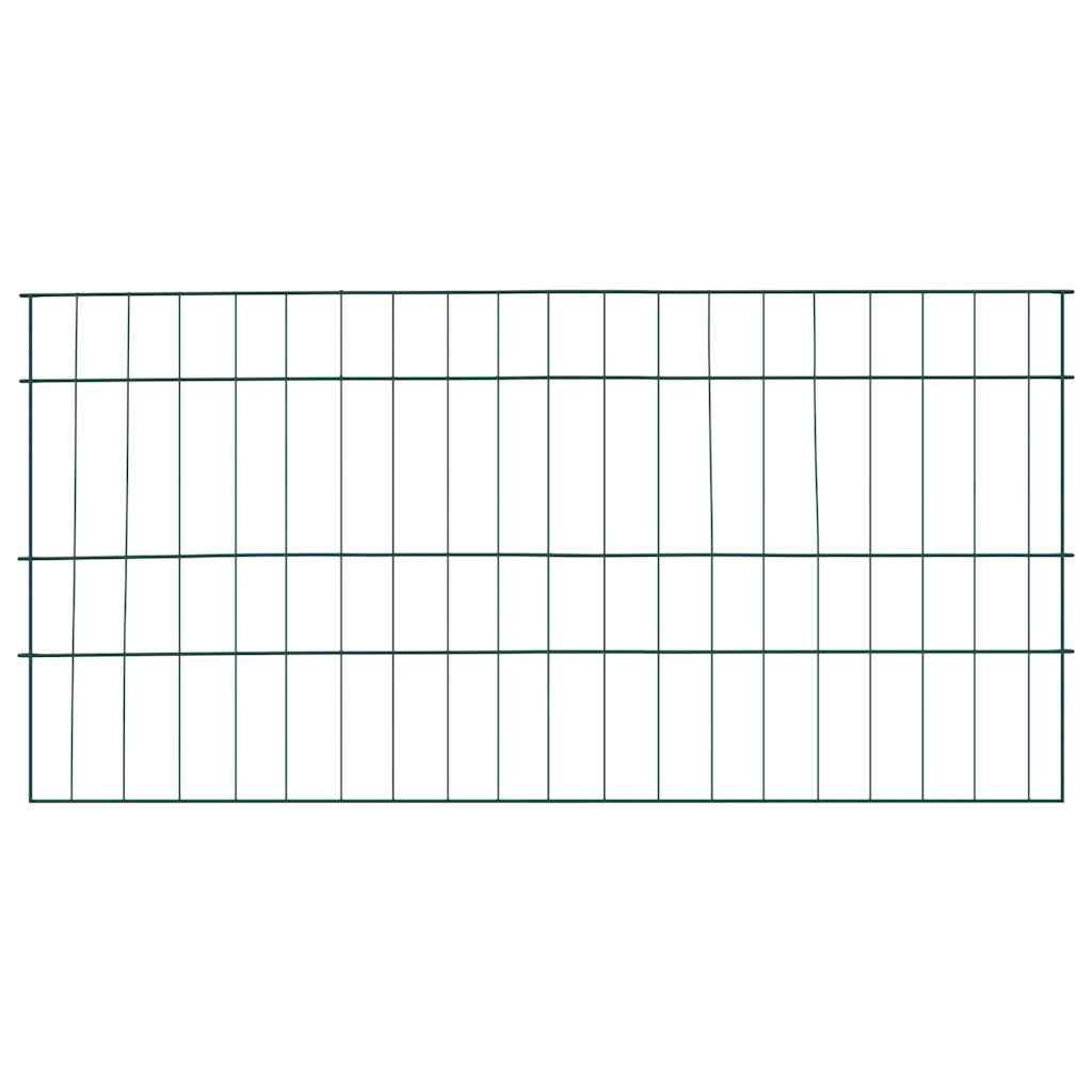 vidaXL Σετ φράχτη για λιμνούλες 5 pcs Πράσινο 100 x 50 cm Ατσάλι