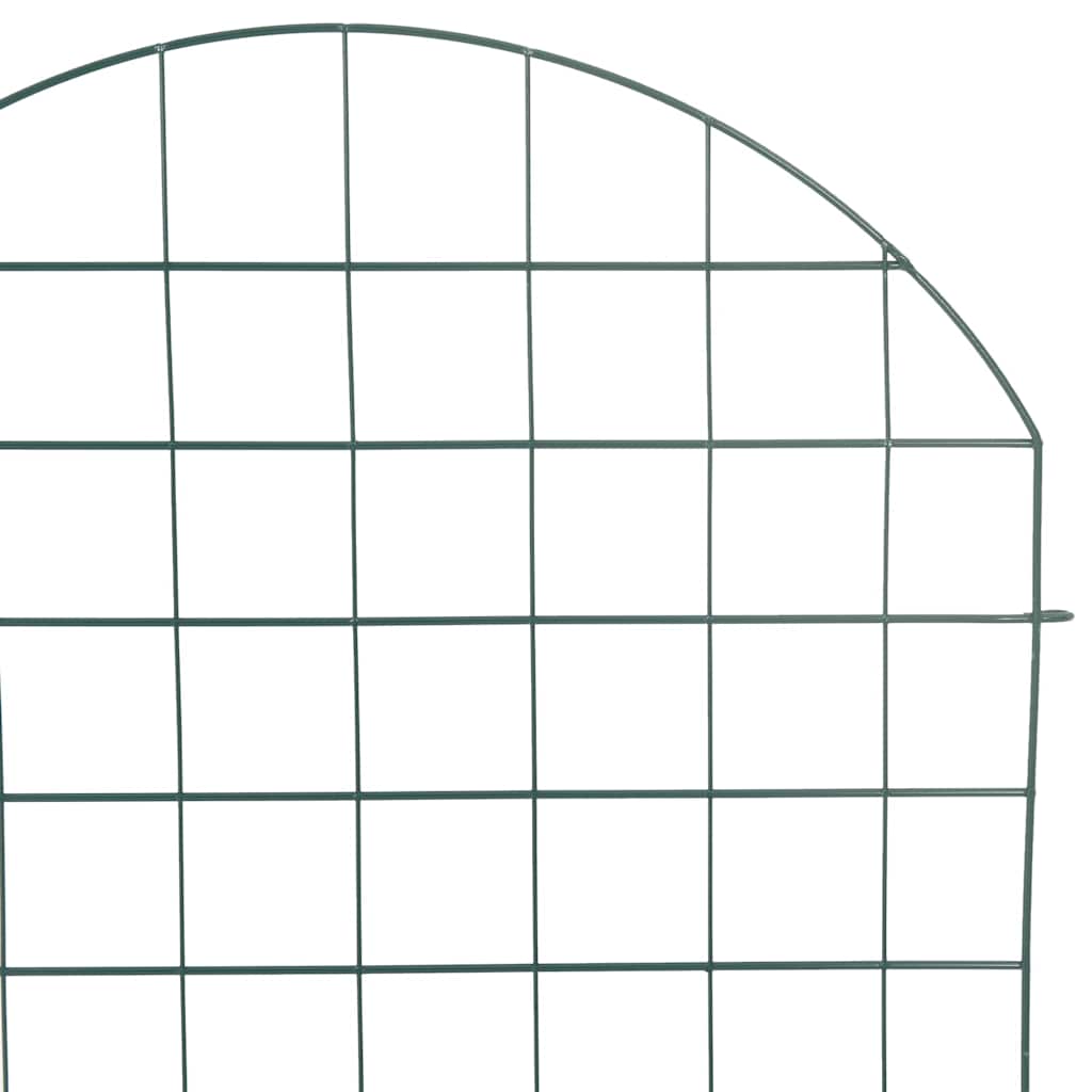 vidaXL Σετ φράχτη για λιμνούλες 8 pcs Πράσινο 50 x 80 cm Ατσάλι