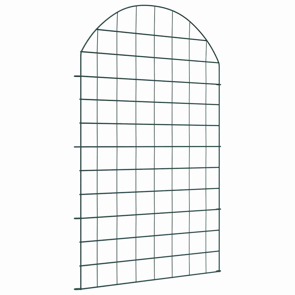 vidaXL Σετ φράχτη για λιμνούλες 8 pcs Πράσινο 50 x 80 cm Ατσάλι