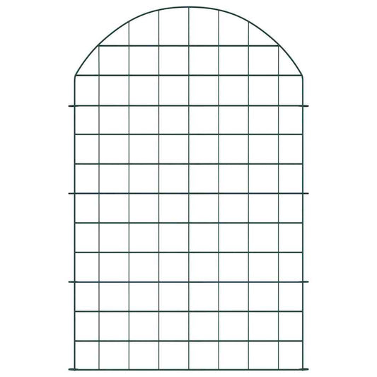 vidaXL Σετ φράχτη για λιμνούλες 8 pcs Πράσινο 50 x 80 cm Ατσάλι