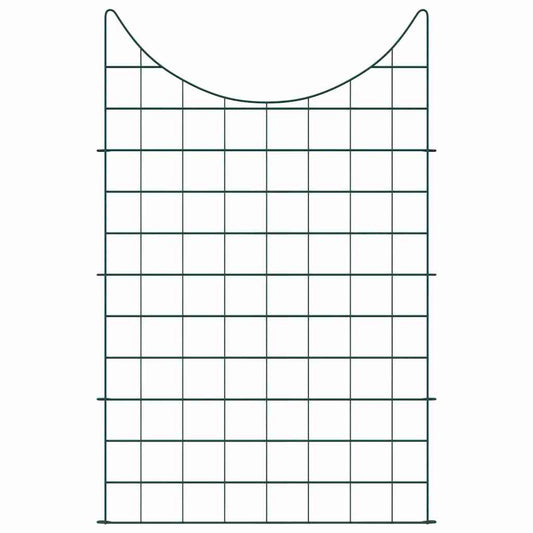 vidaXL Σετ φράχτη για λιμνούλες 8 pcs Πράσινο 50 x 80 cm Ατσάλι