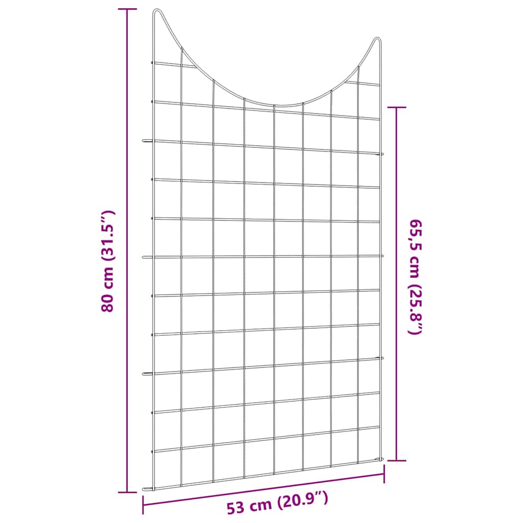 vidaXL Σετ φράχτη για λιμνούλες 8 pcs Πράσινο 50 x 80 cm Ατσάλι