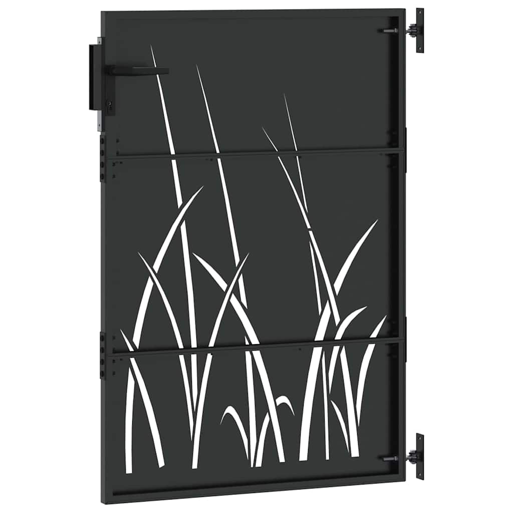 vidaXL Πύλη Κήπου Μαύρο 94 x 150 εκ Ατσάλι με Επικάλυψη Πούδρας