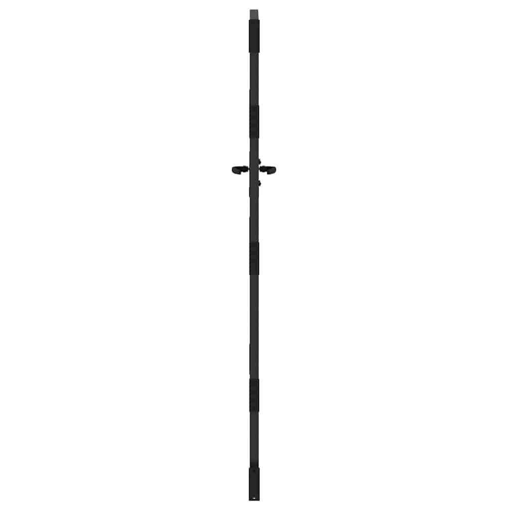 vidaXL Πύλη Κήπου Μαύρο 85 x 200 cm Ατσάλι με Επικάλυψη Πούδρας