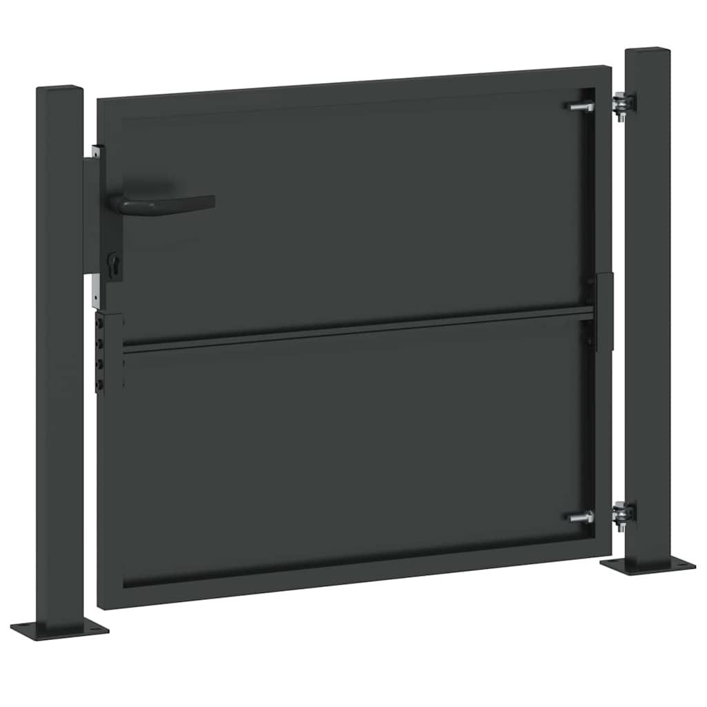 vidaXL Πύλη Κήπου, Πύλη Κήπου 105x200 εκ. από Corten Ατσάλι Μαύρο