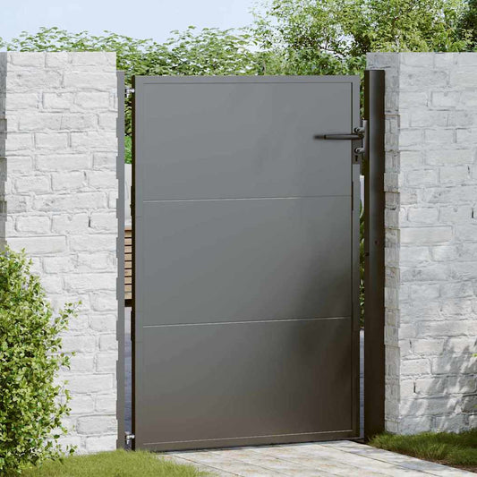 vidaXL Πύλη Κήπου 110 x 130 cm Χάλυβας με επίστρωση πούδρας Κλειδώσιμο