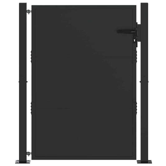 vidaXL Πύλη Κήπου 110 x 130 cm Χάλυβας με επίστρωση πούδρας Κλειδώσιμο