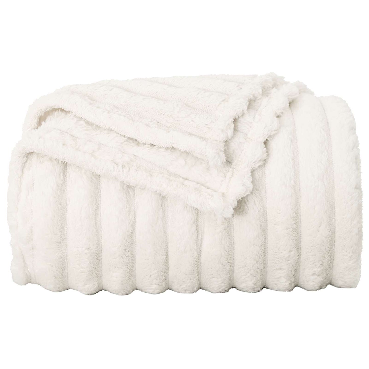 vidaXL Ριχτάρι Κρεμ 150 x 130 εκ 0.45 kg Μαλλί