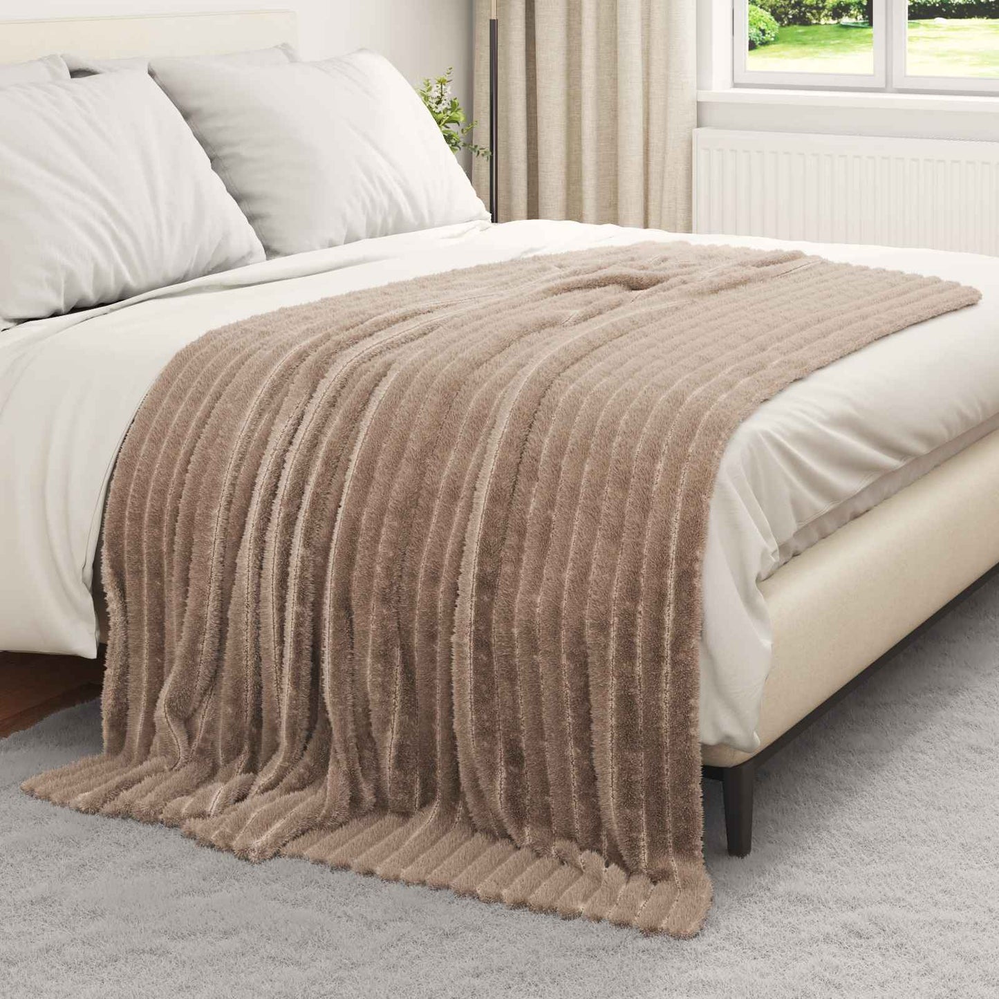 vidaXL Ριχτάρια 6 τμχ. Καμηλοπάρδαλη 200 x 150 cm 4.75 kg Μαλλί