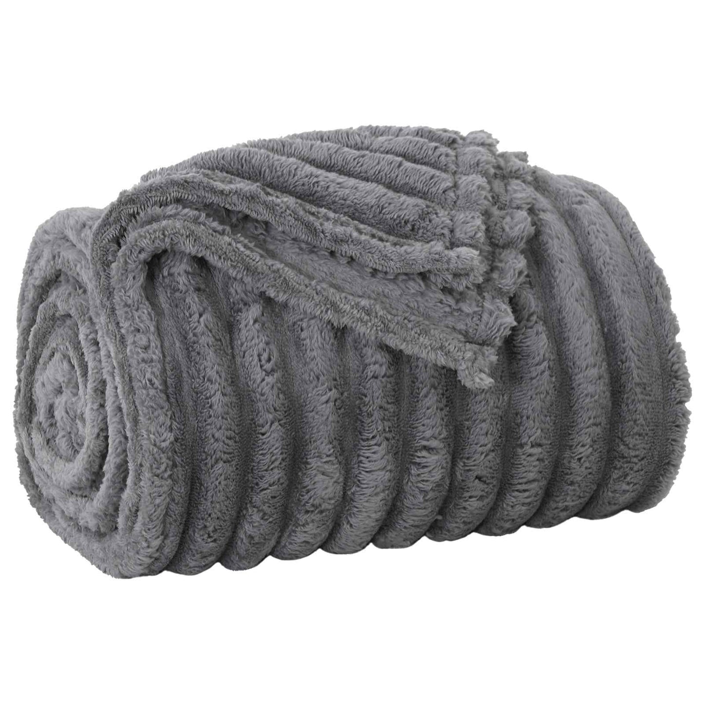 vidaXL Ριχτάρια 6 τμχ. Σκούρο Γκρι 200 x 150 cm 4.75 kg Μαλλί
