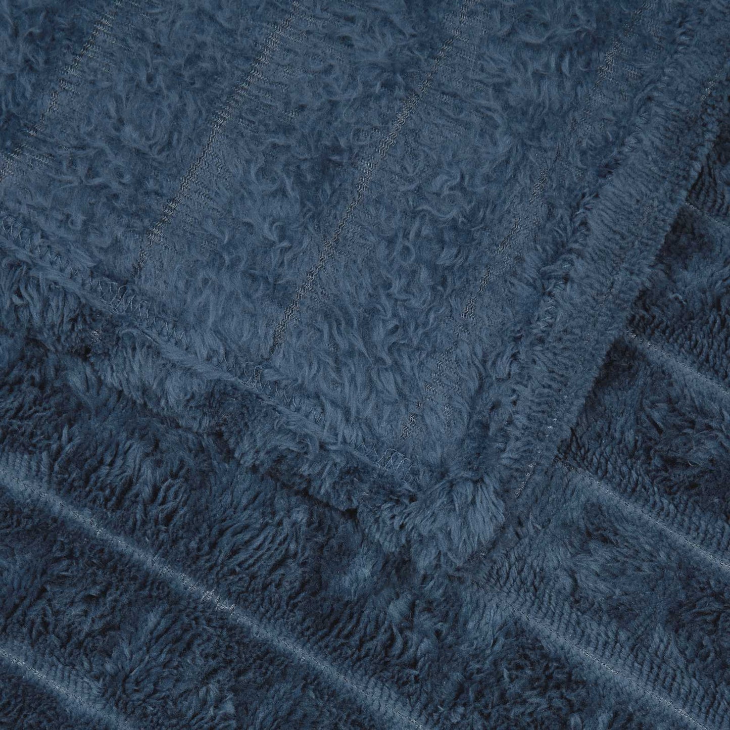 vidaXL Κουβέρτα Σκούρο μπλε 240 x 220 cm Μαλλί