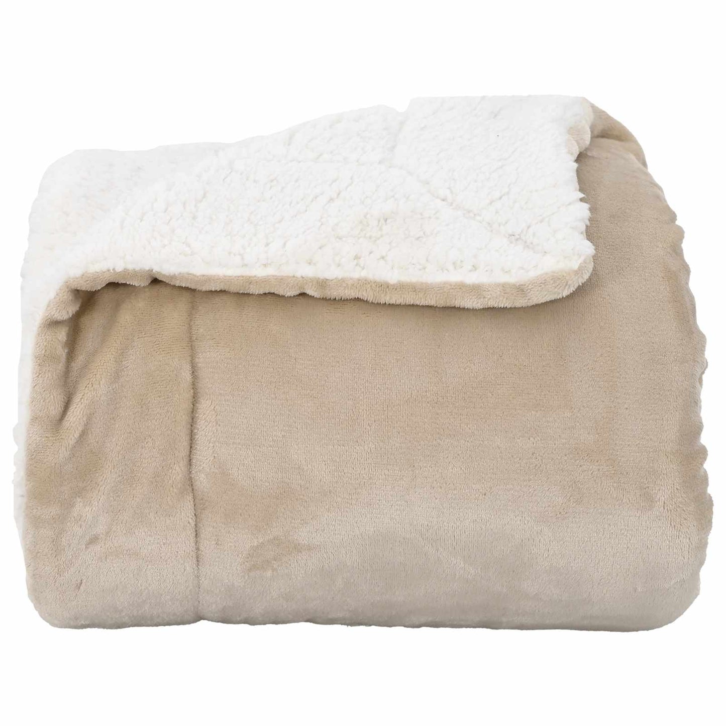 vidaXL Ριχτάρι Μπεζ 130 x 150 cm 1 kg Μαλλί