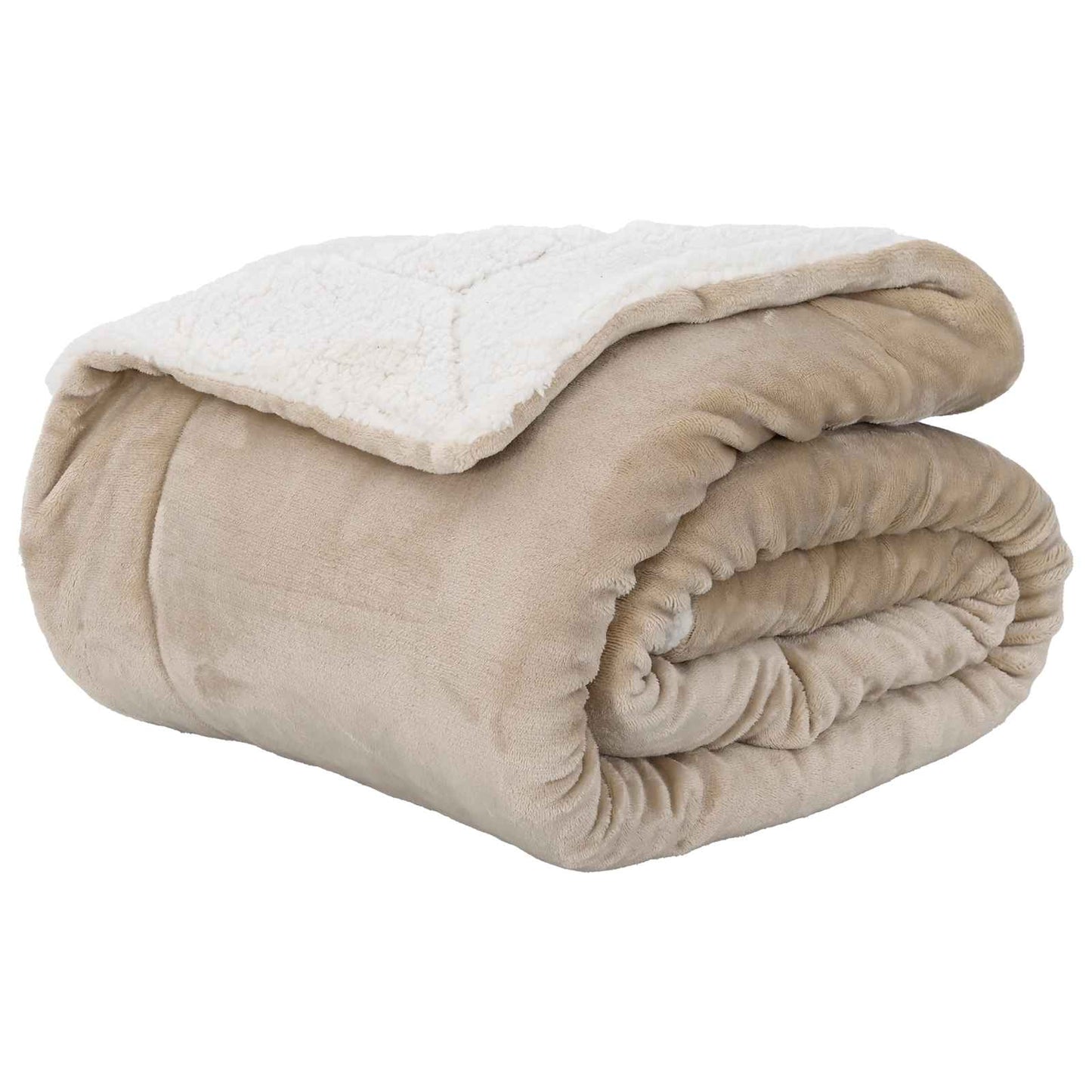 vidaXL Ριχτάρι Μπεζ 270 x 240 cm 3,17 kg Μαλλί