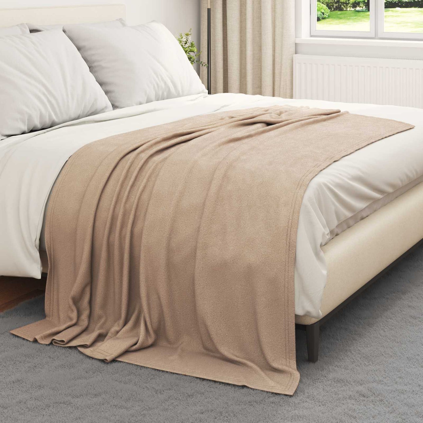 vidaXL Κουβέρτα Καμηλοπάρδαλη 200 x 150 cm Μαλλί