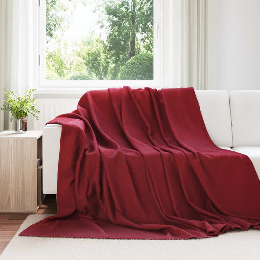 vidaXL Κουβέρτα Βεραμάν Κόκκινο 270 x 240 cm Μαλλί