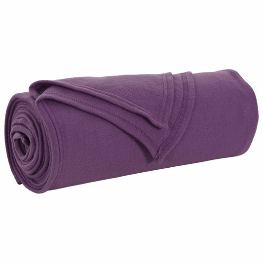 vidaXL Κουβέρτα Μοβ 170 x 130 εκ. Μαλλί