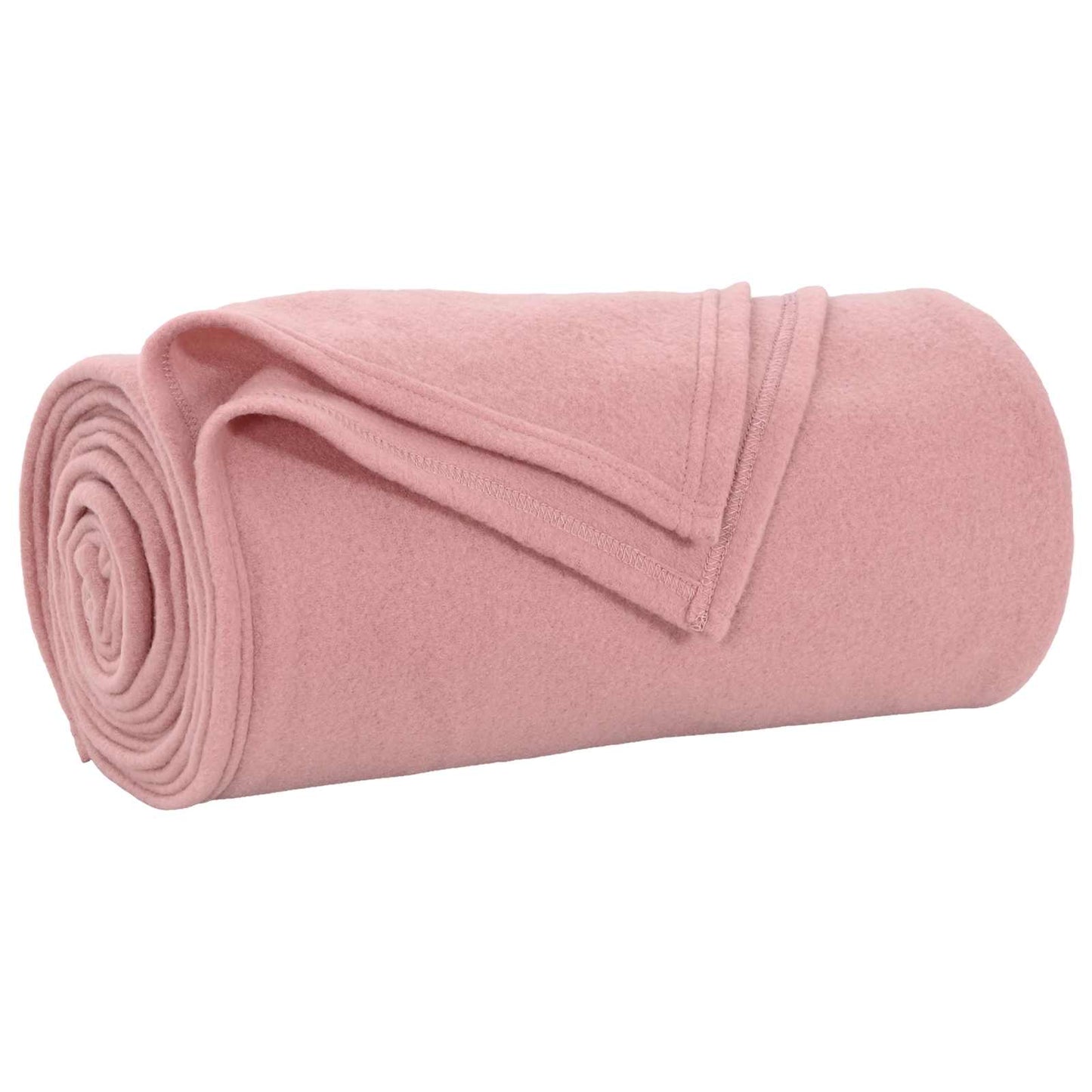 vidaXL Κουβέρτα Ροζ 240 x 220 cm Μαλλί