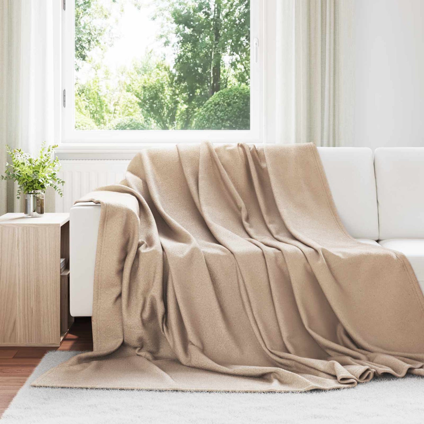 vidaXL Ριχτάρια 6 τμχ. Καμηλοπάρδαλη 270 x 240 cm 5.08 Μαλλί