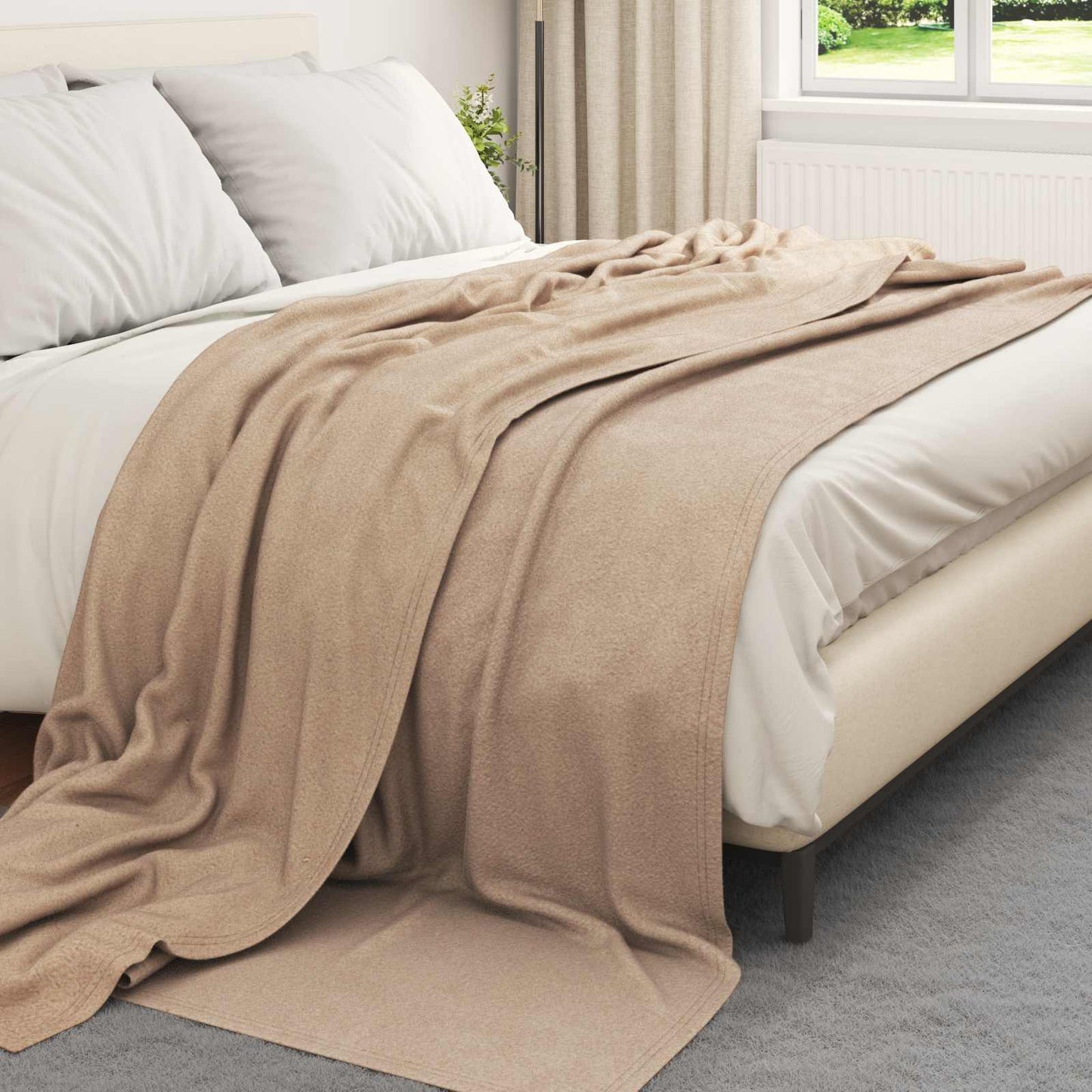 vidaXL Ριχτάρια 6 τμχ. Καμηλοπάρδαλη 270 x 240 cm 5.08 Μαλλί